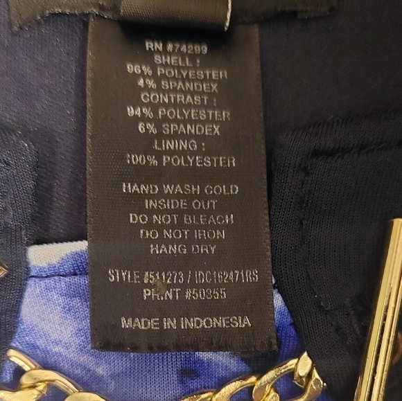 ENFOCUS Petite Navy blue and floral dress - Picture 6 of 8